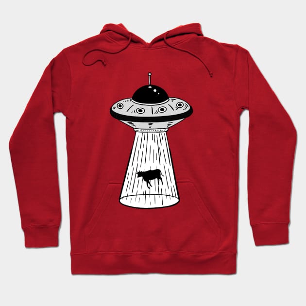 cow ufo abduction Hoodie by kiwodesign